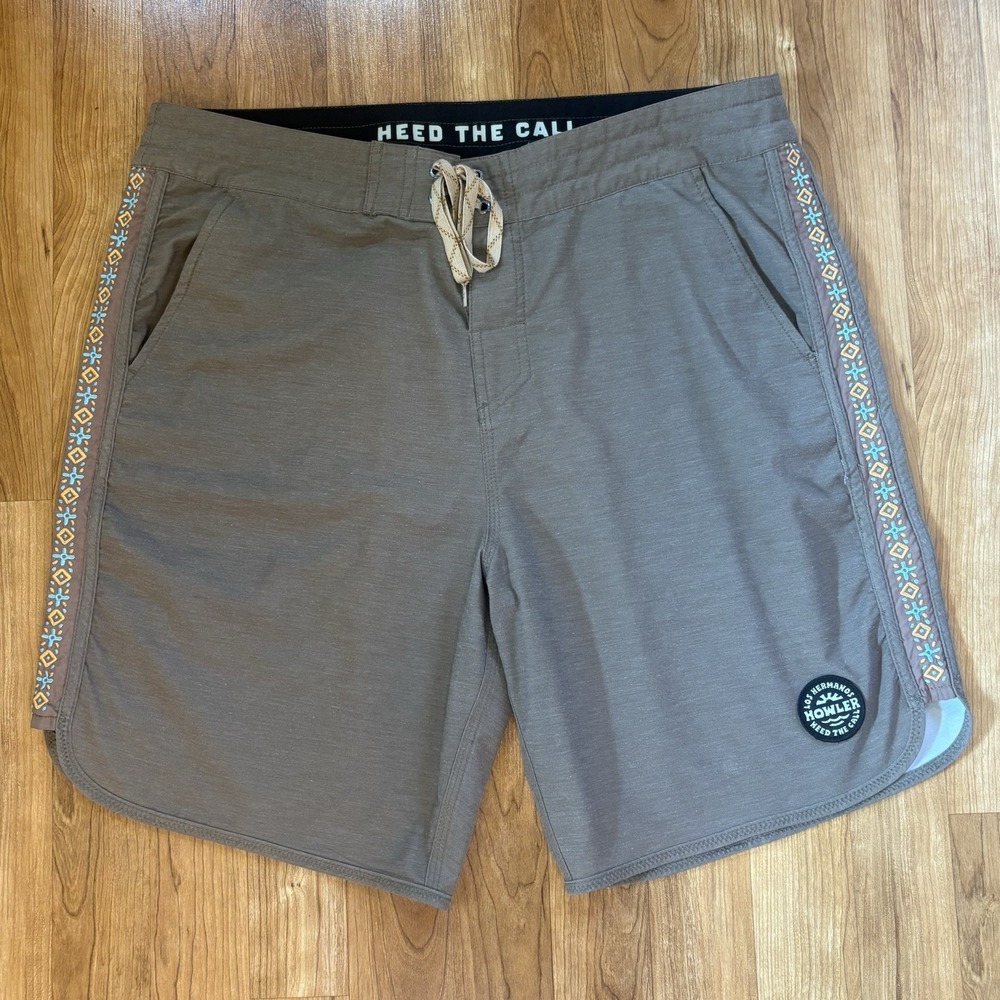 Howler Brothers Los Hermanos Board Shorts Mens 36 Stretch Unlined Swim Southwest